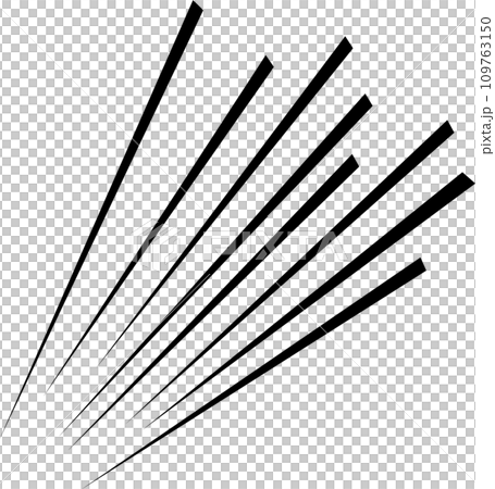 シンプルな放射状イラスト 109763150