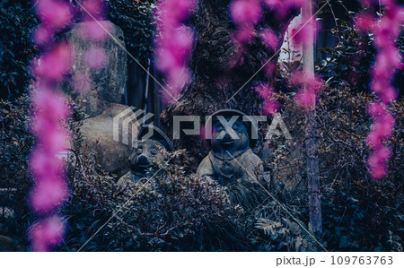 梅　たぬき像 109763763