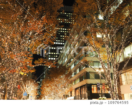 東京・丸の内 仲通りのイルミネーション 東京・丸の内 仲通りのイルミネーション 109764595