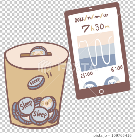 睡眠貯金とスマホで睡眠管理アプリ 109765416