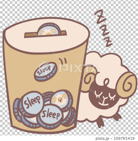 Sleep savings and sheep character 109765419