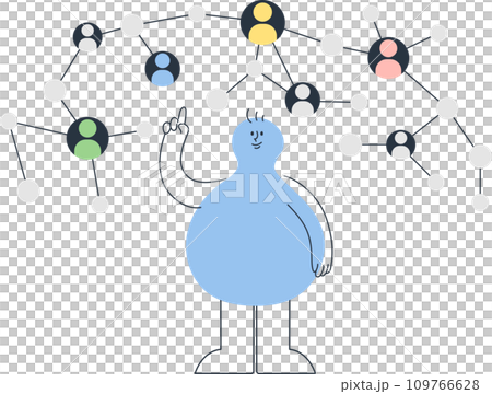 people connected online 109766628