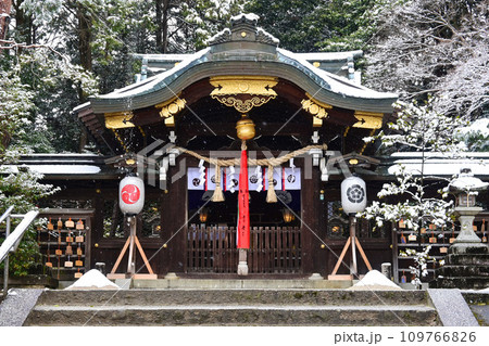 雪降る宮本武蔵ゆかりの京都市八大神社 雪降る宮本武蔵ゆかりの京都市八大神社 109766826