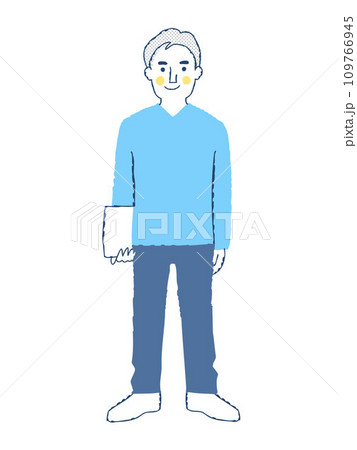 笑顔の若い男性　全身　fo-28 109766945