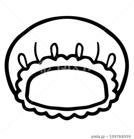 Shower cap line drawing 109768039