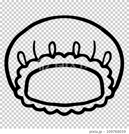 Shower cap line drawing 109768039