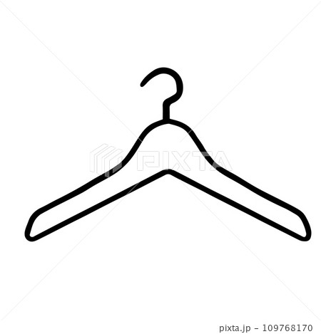 coat hanger line drawing coat hanger line drawing 109768170