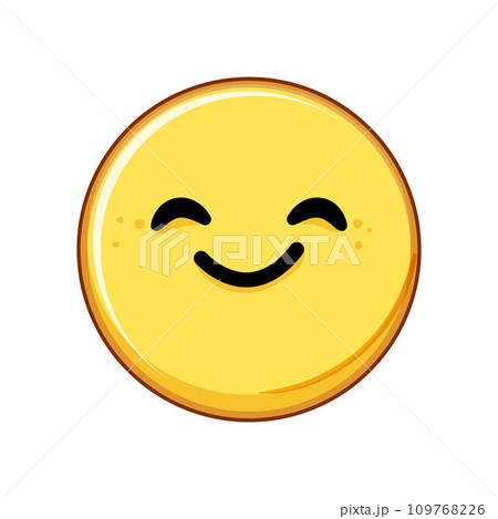 black smiley cartoon vector illustration 109768226