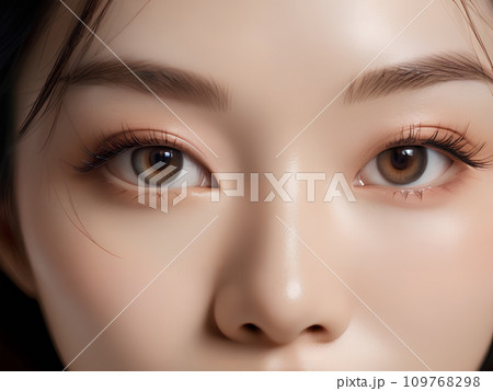 女性の目のアップ　美容のイメージ　AI生成画像 109768298