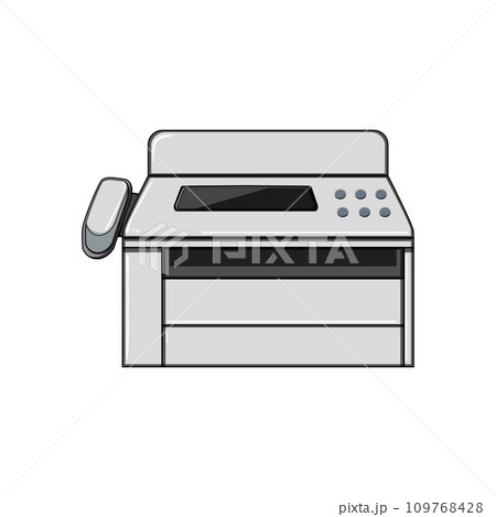 office fax machine cartoon vector illustration 109768428