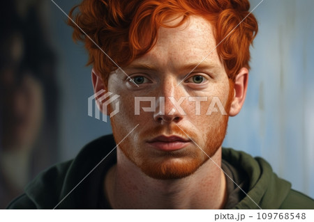 Young guy with red hair Young guy with red hair 109768548