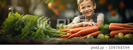 Happy childhood in the village Happy childhood in the village 109768594
