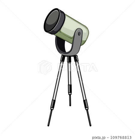 planet telescope cartoon vector illustration planet telescope cartoon vector illustration 109768813