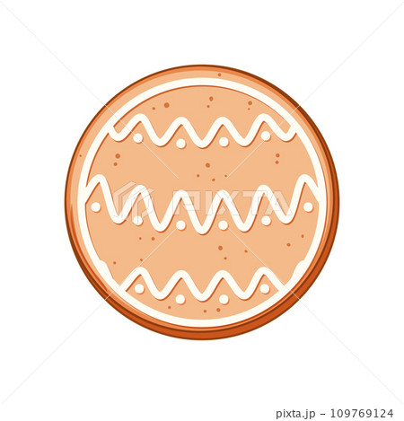 festive gingerbread cartoon vector illustration 109769124