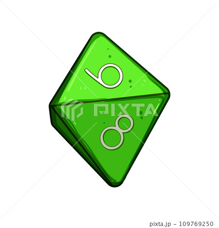 roll dice cartoon vector illustration 109769250