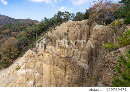 【徳島県阿波市】阿波の土柱【波濤嶽】 【徳島県阿波市】阿波の土柱【波濤嶽】 109769471