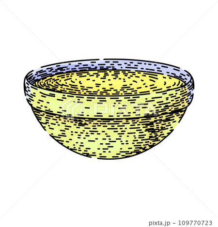 medicinal evening primrose sketch hand drawn vector 109770723