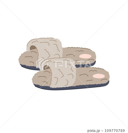 girl women slippers cartoon vector illustration girl women slippers cartoon vector illustration 109770789