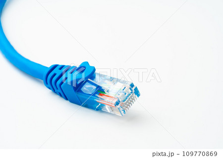 Network cable isolated on white background studio shot Network cable isolated on white background studio shot 109770869
