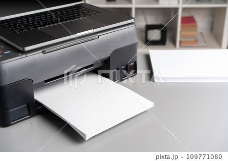 Close up of modern printer in the office 109771080