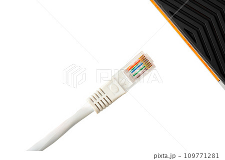 Network cable isolated on white background studio shot Network cable isolated on white background studio shot 109771281