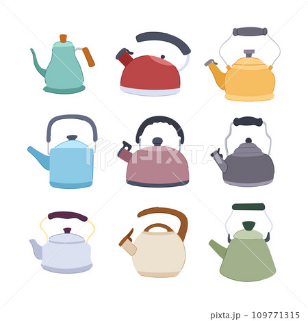 kettle set cartoon vector illustration 109771315