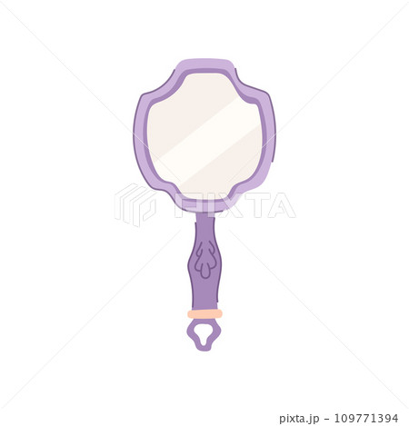 decoration hand mirror cartoon vector illustration 109771394