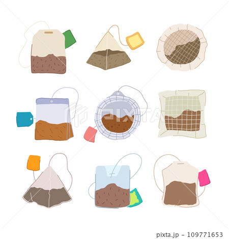 teabag set cartoon vector illustration teabag set cartoon vector illustration 109771653