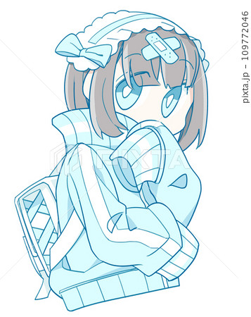 水色ジャージの女の子 水色ジャージの女の子 109772046