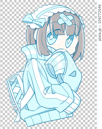 水色ジャージの女の子 水色ジャージの女の子 109772046