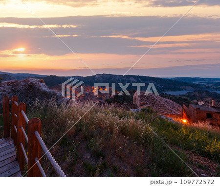 Sunrise Stilo village, Calabria, Italy 109772572
