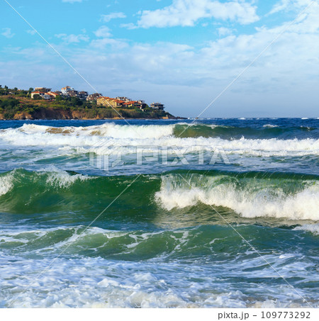 Sea view from beach. Sea view from beach. 109773292