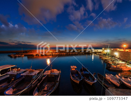 Evening Gallipoli Castle, Puglia,  Italy 109773347