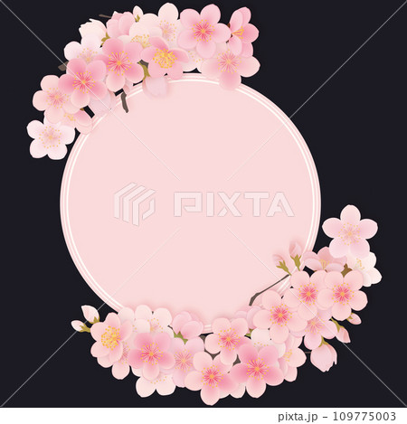 ソメイヨシノ 桜 花 フレーム素材 ソメイヨシノ 桜 花 フレーム素材 109775003