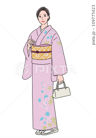 着物姿の女性 109775023