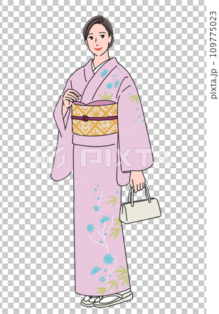 着物姿の女性 109775023