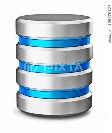Hard disk drive data storage database icon symbol 109776127