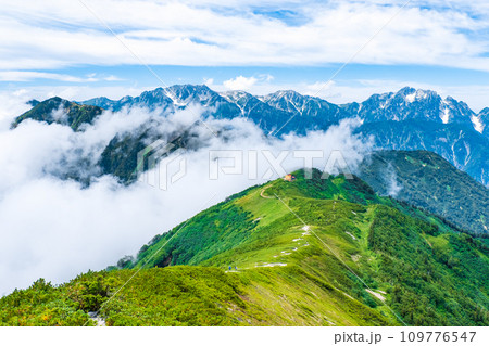 夏の爺ヶ岳登山(爺ヶ岳南峰~種池山荘) 夏の爺ヶ岳登山(爺ヶ岳南峰~種池山荘) 109776547