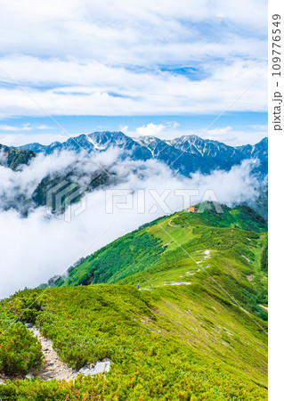夏の爺ヶ岳登山（爺ヶ岳南峰～種池山荘） 109776549