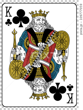 playing card king of clubs playing card king of clubs 109777059