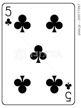 トランプ クラブの5のイラスト素材 [109777067] - PIXTA