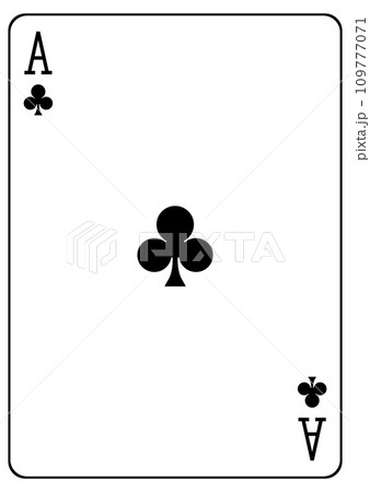 トランプ　クラブのエース 109777071