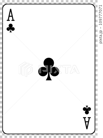 トランプ　クラブのエース 109777071