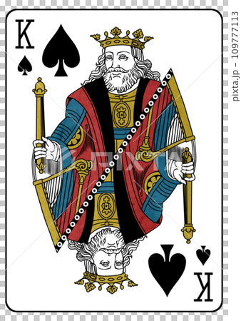 Playing card king of spades 109777113