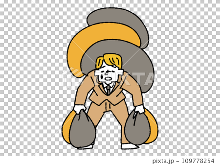 A man holding several heavy-looking lumps 109778254