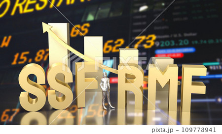 The gold ssf and rmf text for Business concept 3d rendering. The gold ssf and rmf text for Business concept 3d rendering. 109778941