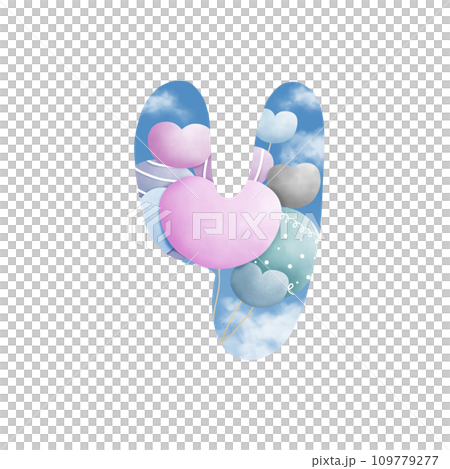 Alphabet letter Y With bunch of balloons  109779277