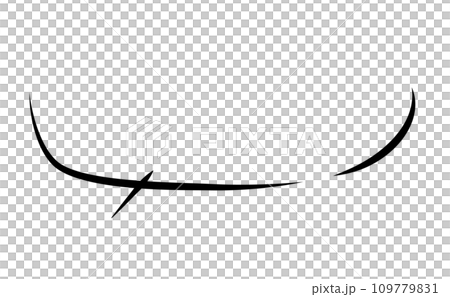手描きの線画吹き出しイラスト 109779831
