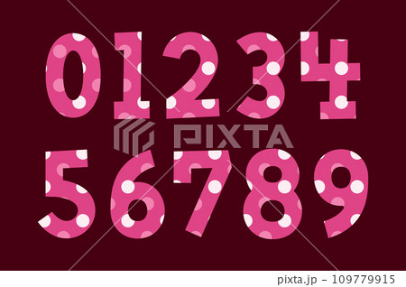 Versatile Collection of Pink Dots Numbers for Various Uses 109779915