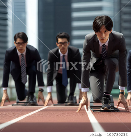 business people walking in city business people walking in city 109780258